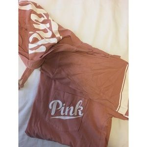 Women’s S VS PINK Slouchy Pullover Hoodie w String